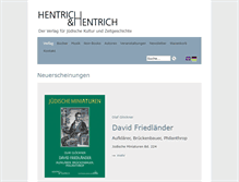 Tablet Screenshot of hentrichhentrich.de